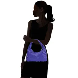 adidas Blue Solid Medium Hobo Handbag image 2