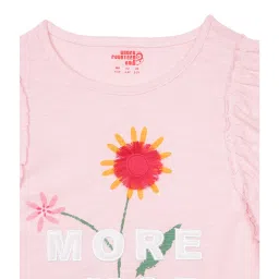Under Fourteen Only Kids Pink Printed Top image 4