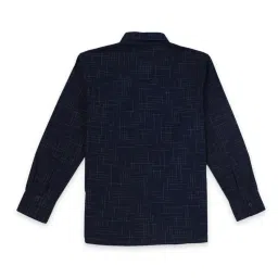 Gini & Jony Kids Navy Printed Full Sleeves Shirt image 2