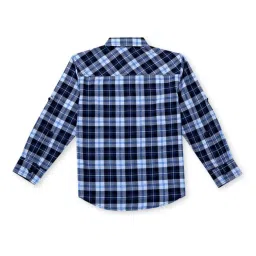 Gini & Jony Kids Blue Checks Full Sleeves Shirt image 2