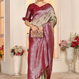 sareyavella Woven Design Zari Art Silk Handloom Kanjeevaram Saree-picture-35