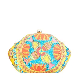 NR by Nidhi Rathi Multicolor Fabric Clutch image 1