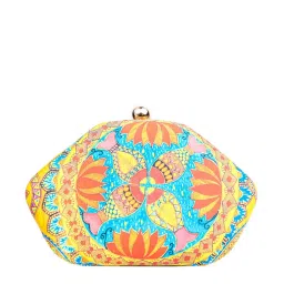 NR by Nidhi Rathi Multicolor Fabric Clutch image 3