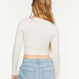 Forever 21 White Regular Fit Top image 2