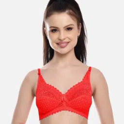 fims FIMS: Fashion is my Style Red & Blue Lace Work Bralette Bras - Pack Of 2 image 2
