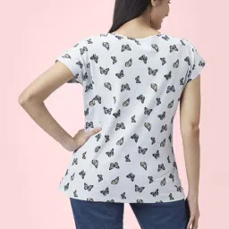 Dreamz by Pantaloons Grey Cotton Printed T-Shirt image 2