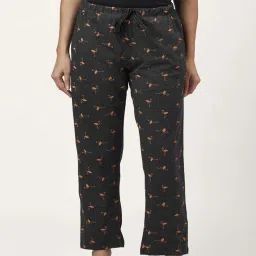 Dreamz by Pantaloons Peach Black Cotton Printed Pyjamas image 2