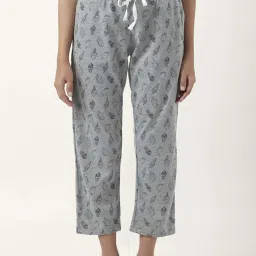 Dreamz by Pantaloons Grey Pink Cotton Printed Pyjamas image 2
