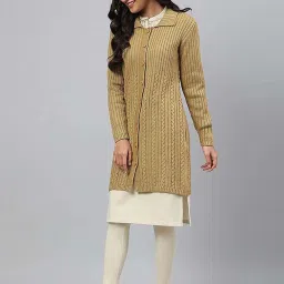Aurelia Brown Regular Fit Cardigan image 3