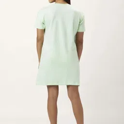 Dreamz by Pantaloons Green Cotton Graphic Print Sleep Tee image 2