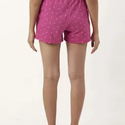 Dreamz by Pantaloons Pink Cotton Polka Dots Shorts image 2
