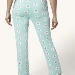 Dreamz by Pantaloons Sea Green Cotton Printed Pyjamas image 2