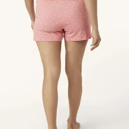 Dreamz by Pantaloons Peach Cotton Polka Dots Shorts image 2