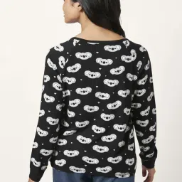 Dreamz by Pantaloons Black Cotton Printed Top image 2