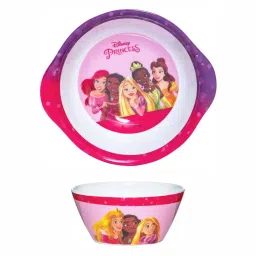 Servewell Princess Multicolor Melamine Cone Bowl Kids Set (0.65 L) image 2