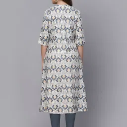 Stylum Grey Printed A Line Kurta image 2