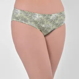 Clovia Green Printed Hipster Panty image 3