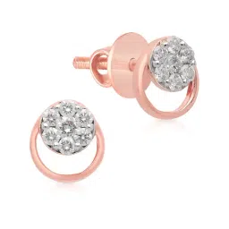 Malabar Gold and Diamonds 18k Rose Gold Stud Earrings-picture-31