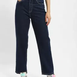 MADAME Blue Cotton Regular Fit Mid Rise Jeans-image-53