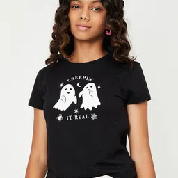 max Girls Typography 3 Printed Applique T-shirt image 3