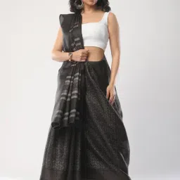 Saree Mall Black Woven Saree With Unstitched Blouse-image-65