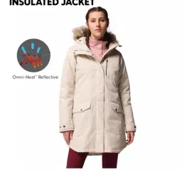 Columbia Beige Regular Fit Hooded Jacket image 2