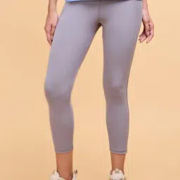 Enamor Gull Grey Mid Rise Sports Tights-image-90