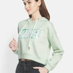 METTLE Mint Green Printed Hoodie image 3