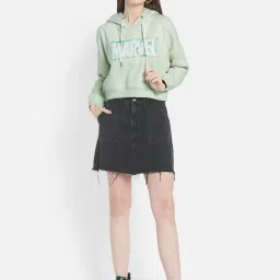 METTLE Mint Green Printed Hoodie image 5