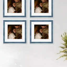 Art Street Synthetic Wood Blue Photo Frame (10 x 10 Inch) - Set of 4-image-27