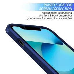 GRIPP Defender Clear Protection Transparent Back Case for Apple iPhone 13 - Blue image 3