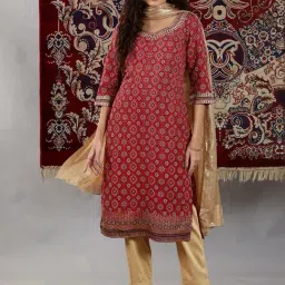 Aurelia Golden Printed Dupatta image 2