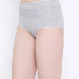 Clovia Grey Lace Hipster Panty image 3