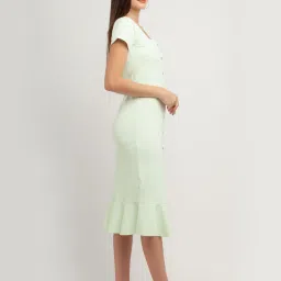 Zink London Green Knee Length Dress image 3