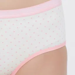 Clovia Pink & White Printed Hipster Panty image 4