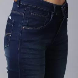 Cantabil Dark Navy Regular Fit Mid Rise Jeans image 5