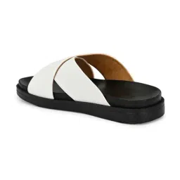 Eego Italy Men's White Cross Strap Sandals image 4
