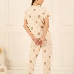 Sweet Dreams Vanila Ice Cotton Animal Print Pyjama Set image 2