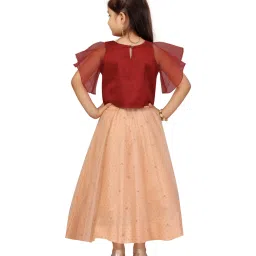 Aarika Kids Maroon Regular Fit Lehenga Choli image 2