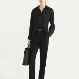 RAREISM Black Slim Fit Trouser-image-20