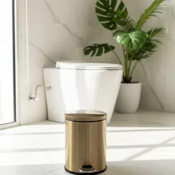 Mason Home Helix Gold Matte Pedal Dustbin - 6L-picture-22