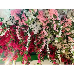 Nutts Pink 2 Pieces Hanging Bougainvillea Vine Artificial Flower image 5