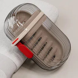 HASHONE Set Of 2 Toothbrush Holder & Soap Tray Combo For Easy Organization image 2