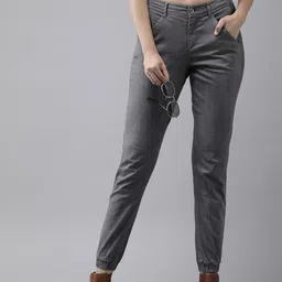 The Roadster Life Co. Women Mid-Rise Textured Joggers-image-62