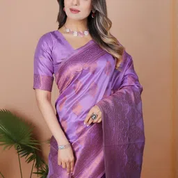 revika Ethnic Motifs Zari Art Silk Kanjeevaram Saree image 2