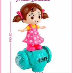 iChoice™ Musical Dancing Doll for Girls with 360 Degree Rotating, Dancing Girl Toy with Lights and Music, Bump and Go Doll Toy for Kids Multicolor (Dancing Doll) image 5