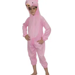 Kaku Fancy Dresses Pig Animal Theme Costume Set - Pink-picture-19
