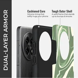 PEEPERLY Women Abstract Calm Cascade Printed Impact Resistant OnePlus 11 5G Back Case image 3