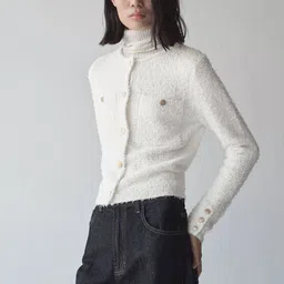 MANGO Collarless Tweed Jacket-picture-10