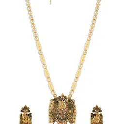 ANIKAS CREATION Women Gold-Toned Jewellery Set image 3